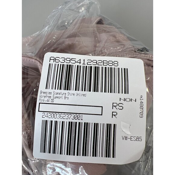 Breezies Signature Shine Unlined Wirefree Support Bra Womens 44DD Intima Mink NE - Picture 3 of 9